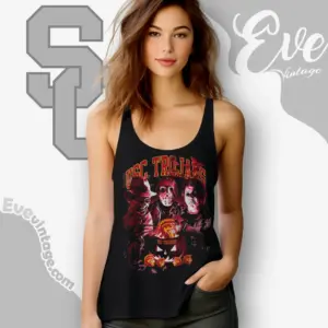 halloween usc trojans horror team tank top racerback