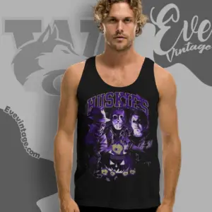 halloween washington huskies horror team tank top racerback