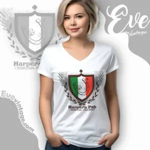 harpers pub shirt clementon nj dive bar v neck tshirt