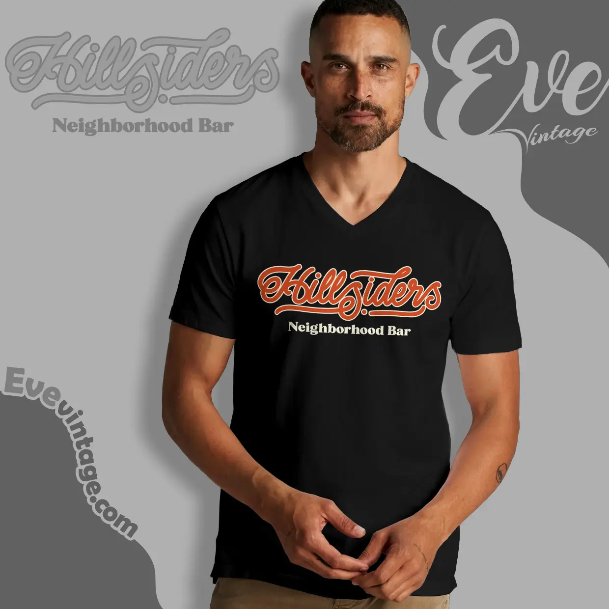 hillsiders bar kansas city dive bar v neck tshirt hillsiders bar kansas city dive bar v neck tshirt