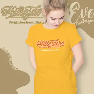 hillsiders bar kansas city dive bar women t shirt