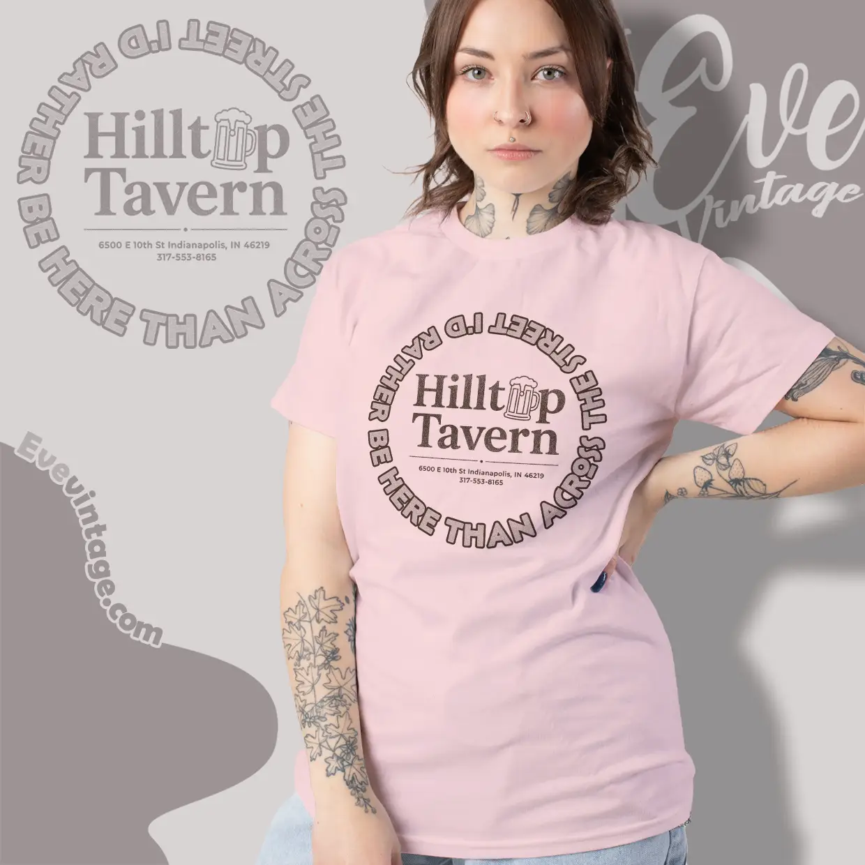 hilltop tavern indianapolis dive bar women t shirt hilltop tavern indianapolis dive bar women t shirt