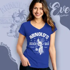 honolulu arnolds beach bar shirt hawaii dive bar v neck tshirt