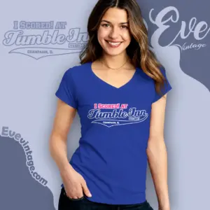 i scored at tumble inn v neck tshirt