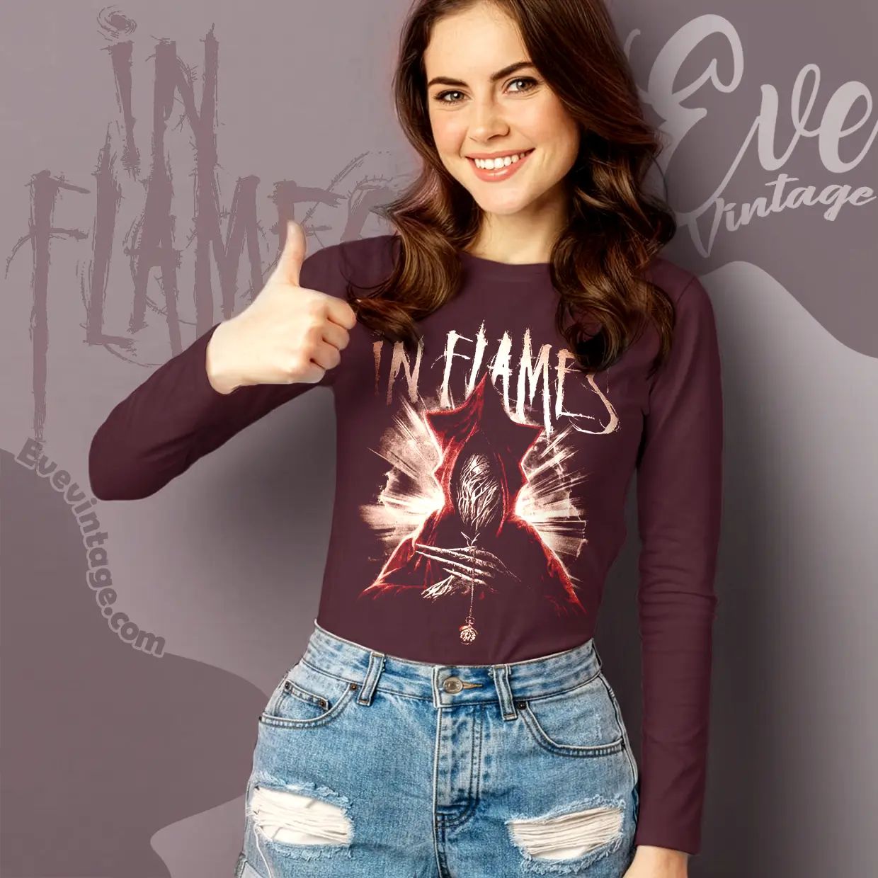 in flames at the end long sleeve tee in flames at the end long sleeve tee