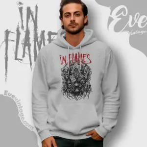 in flames burried time hoodie