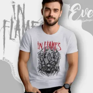 in flames burried time t shirt