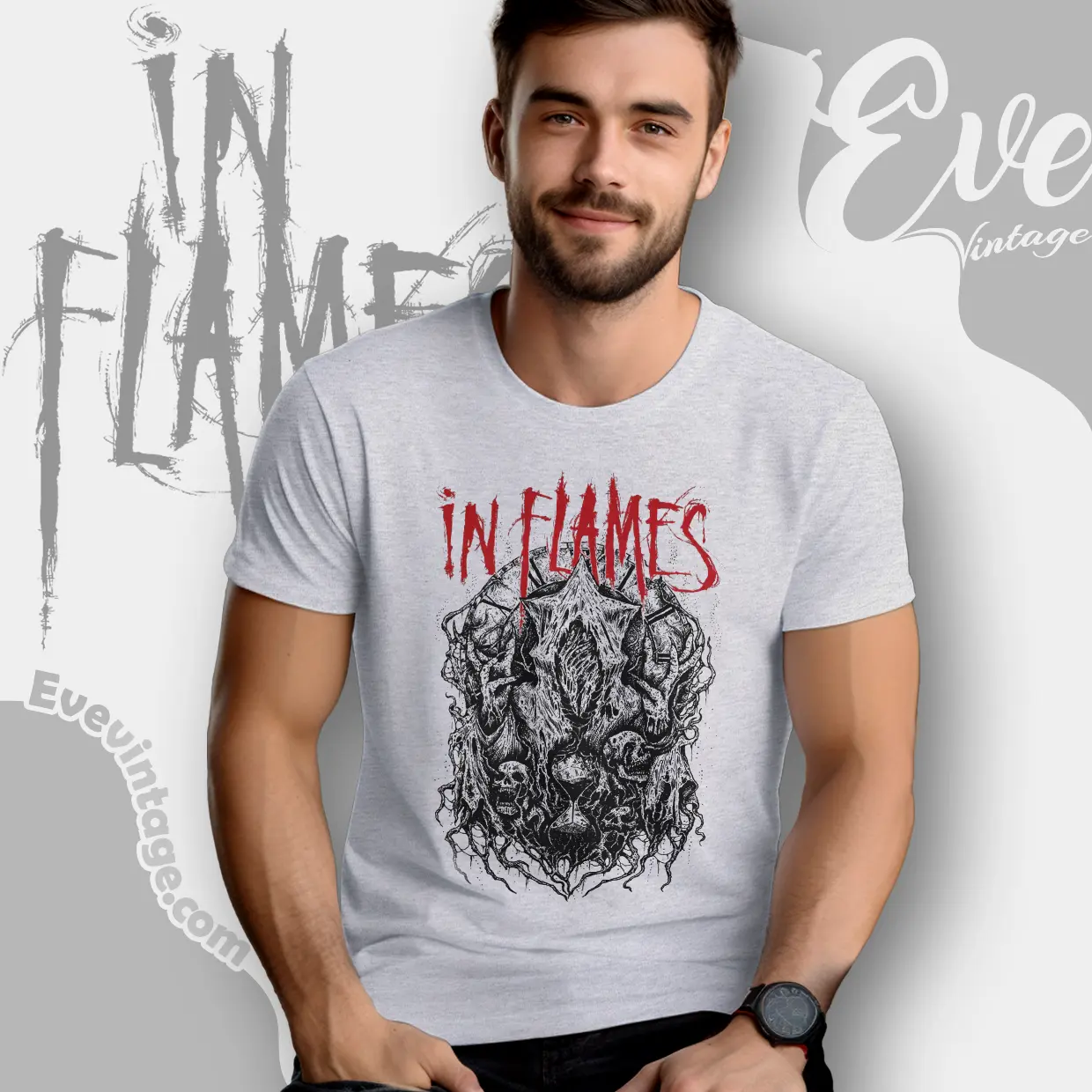 in flames burried time t shirt in flames burried time t shirt