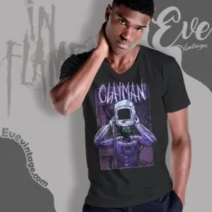 in flames clayman 20th anniversary v neck tshirt