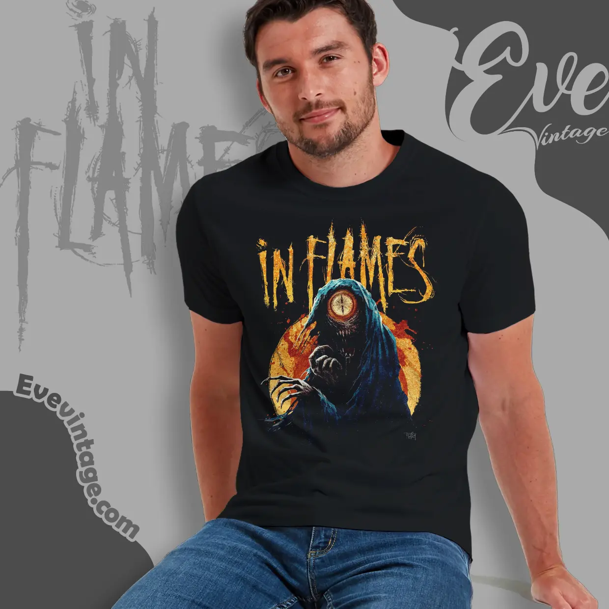 in flames cyclops compass t shirt in flames cyclops compass t shirt