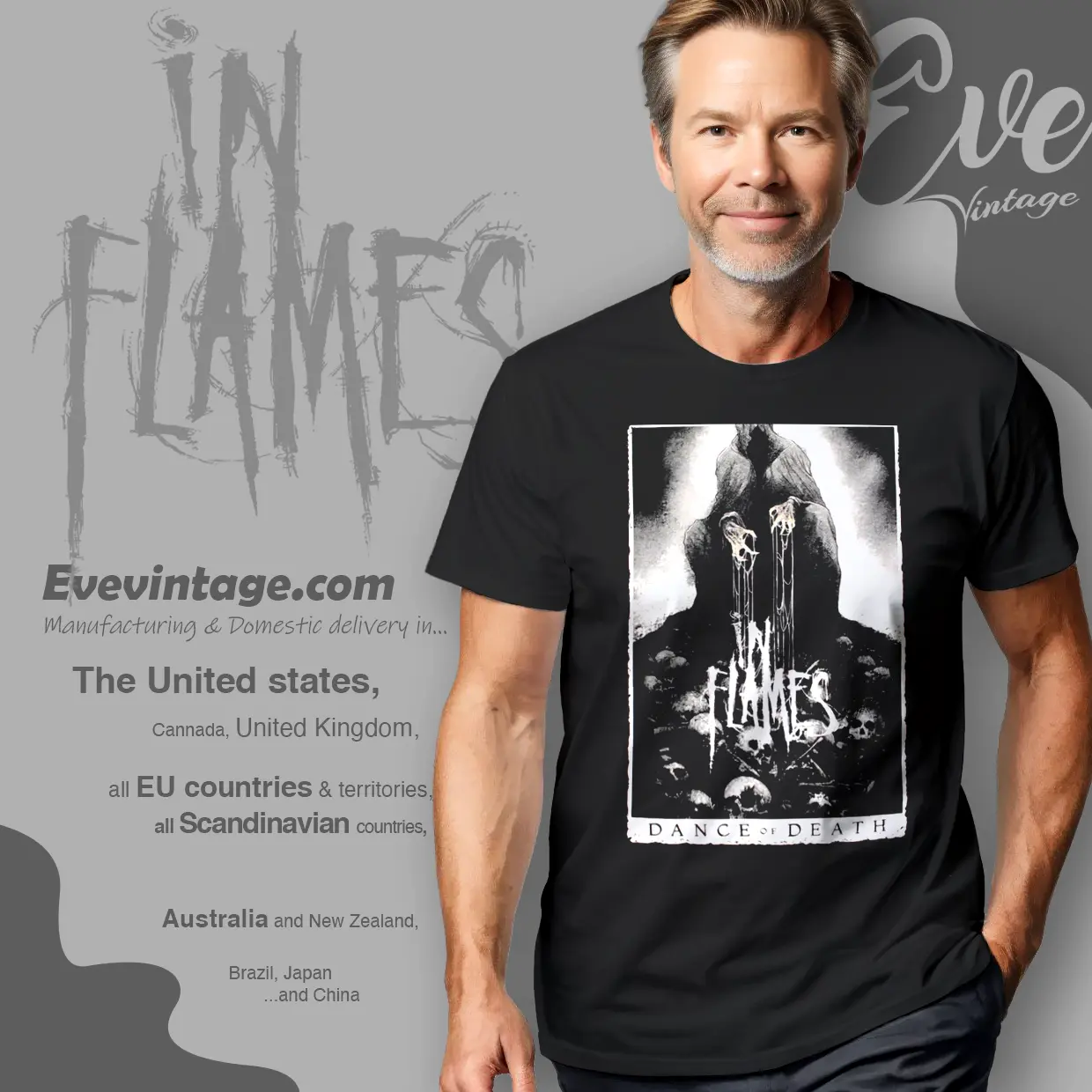 in flames dance of death t shirt in flames dance of death t shirt