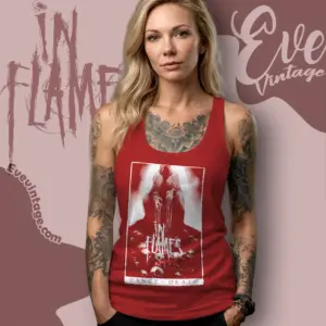 in flames dance of death tank top racerback