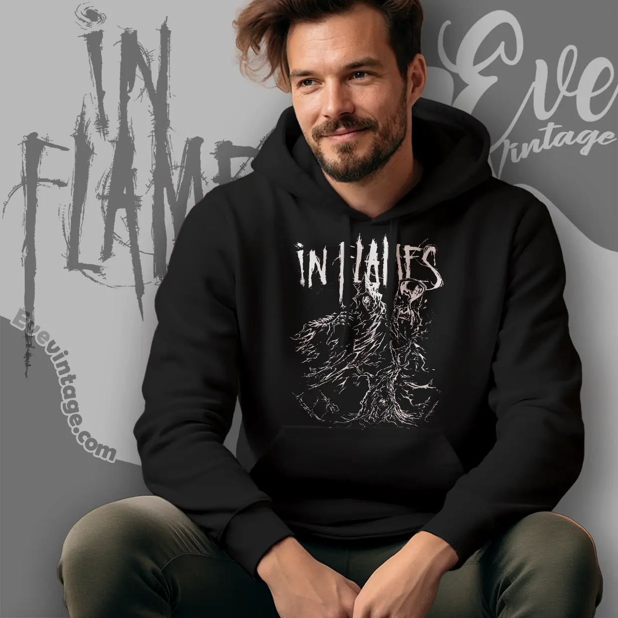 in flames end of time hoodie in flames end of time hoodie