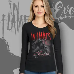in flames european tour 2026 long sleeve tee