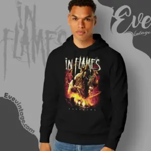 in flames foregone space hoodie