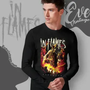in flames foregone space long sleeve tee