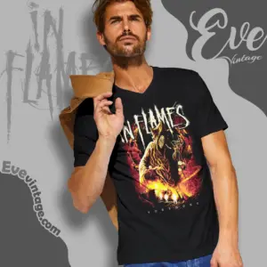 in flames foregone space v neck tshirt