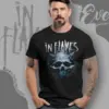 in flames frozen jester skull t shirt