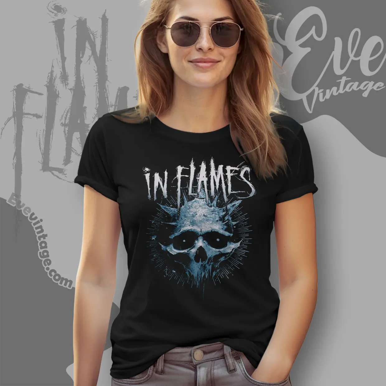 in flames frozen jester skull women t shirt in flames frozen jester skull women t shirt