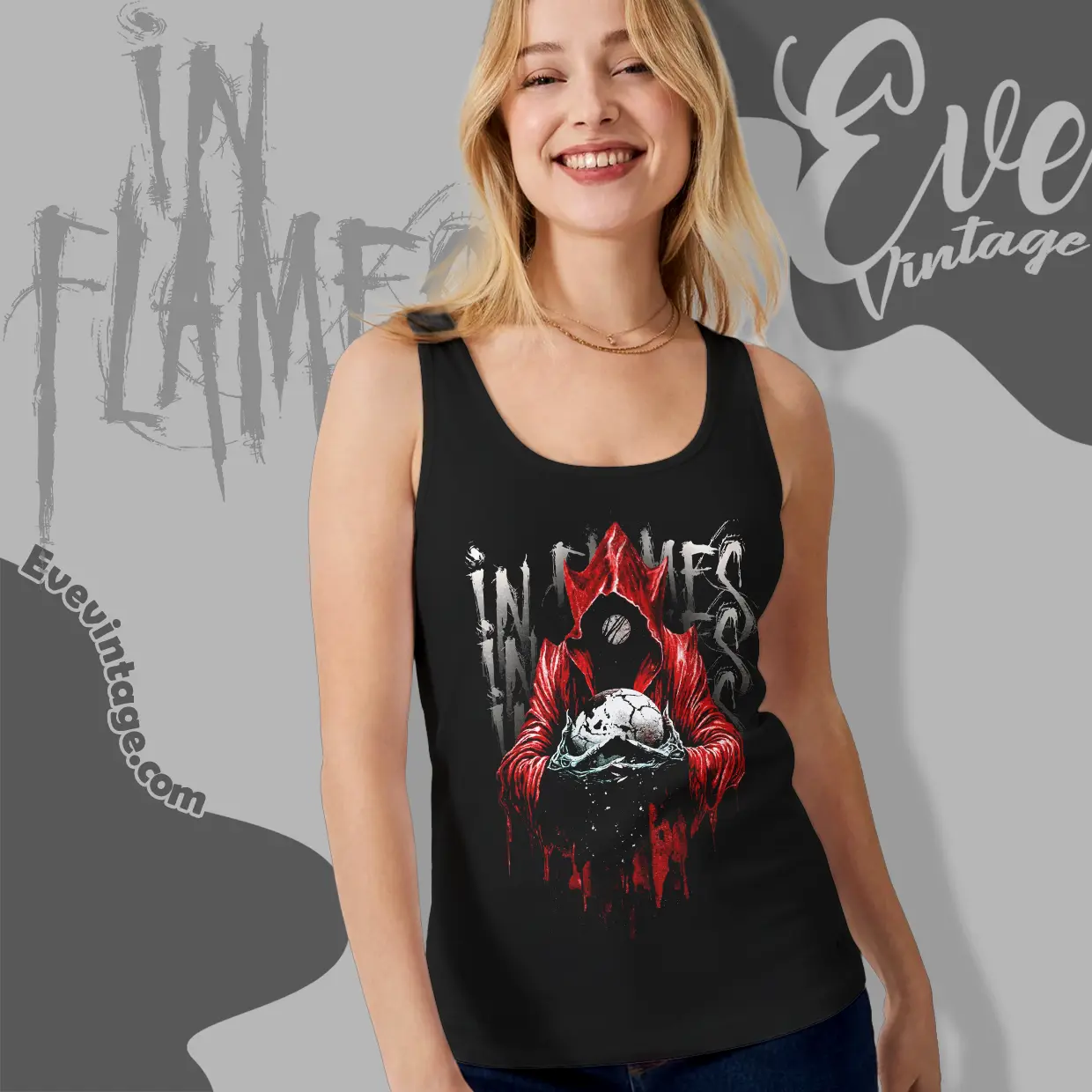 in flames jester drip tank top racerback in flames jester drip tank top racerback
