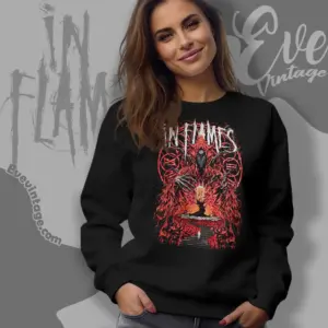 in flames mother time sweatshirt
