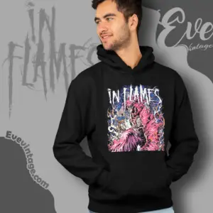 in flames nothing but pain hoodie