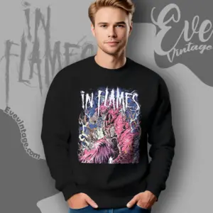 in flames nothing but pain sweatshirt