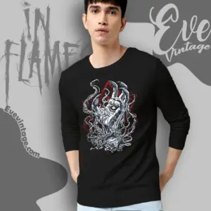 in flames rise of darkness long sleeve tee
