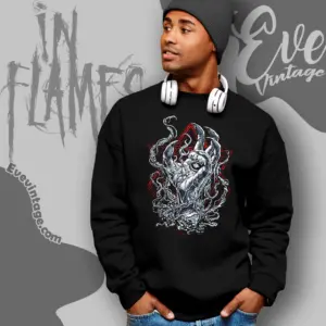 in flames rise of darkness sweatshirt