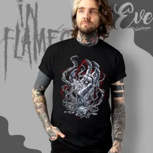 in flames rise of darkness t shirt