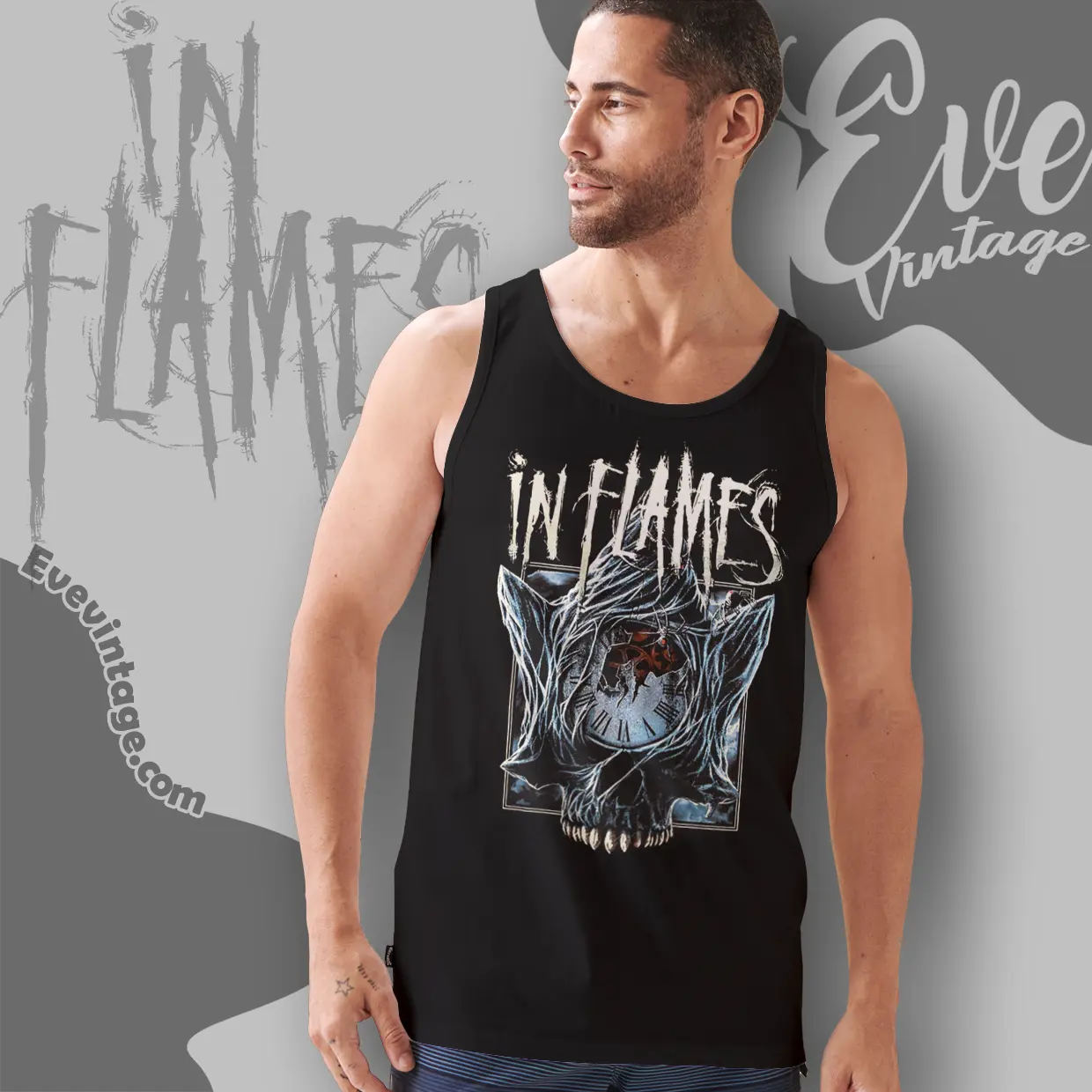 in flames the great deceiver tank top racerback in flames the great deceiver tank top racerback