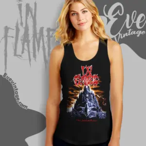 in flames the jester race tank top racerback