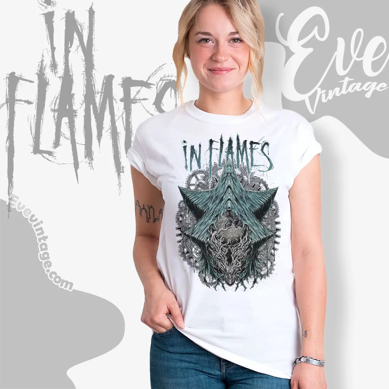 in flames the wheel turns women t shirt in flames the wheel turns women t shirt