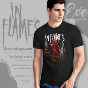 in flames time jester t shirt