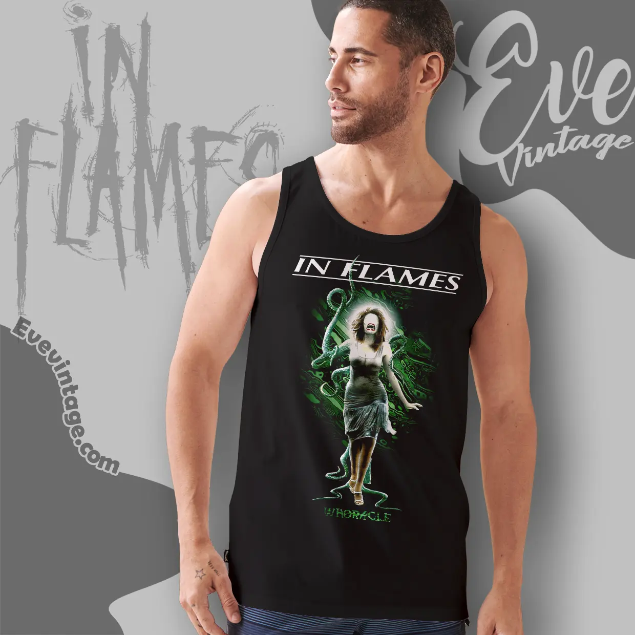 in flames whoracle tank top racerback in flames whoracle tank top racerback