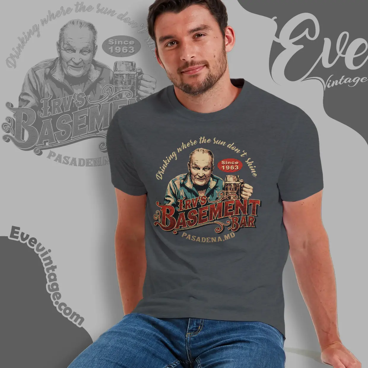 Irv’s Basement Bar Shirt – Pasadena MD Dive Bar Tee Irv’s Basement Bar Shirt – Pasadena MD Dive Bar Tee