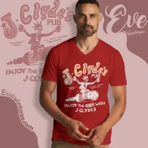 j clydes pub shirt indianapolis dive bar v neck tshirt