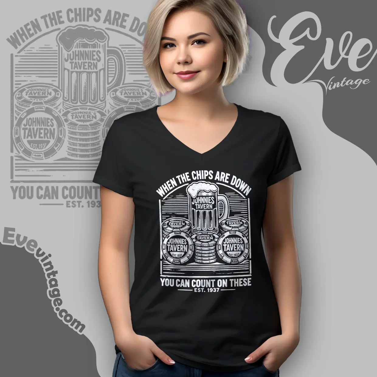 johnnies tavern shirt boonton nj dive bar v neck tshirt johnnies tavern shirt boonton nj dive bar v neck tshirt