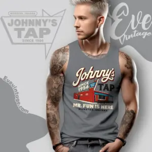 johnnys tap munster indiana dive bar tank top racerback