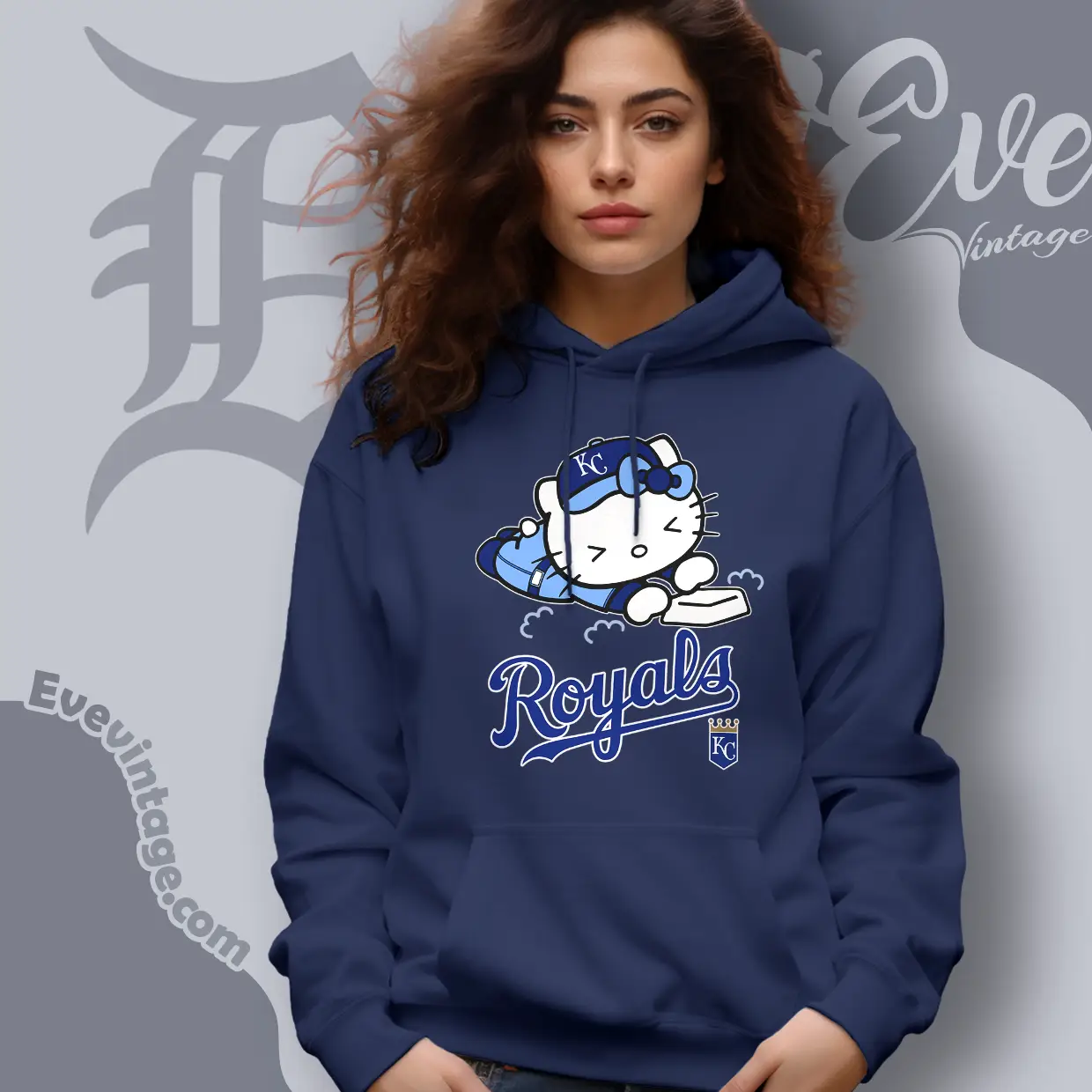 kansas city royals hello kitty sliding into home hoodie kansas city royals hello kitty sliding into home hoodie