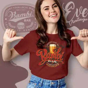 kentucky bambi bar women t shirt