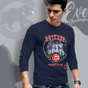 kiss chicago cubs dressed to kill long sleeve tee