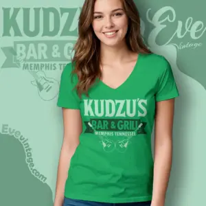 kudzus bar grill shirt memphis dive bar v neck tshirt