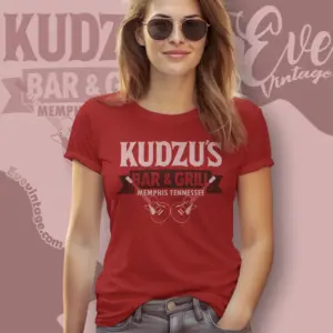 kudzus bar grill shirt memphis dive bar women t shirt