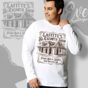 lafittes blacksmith shop bar long sleeve tee
