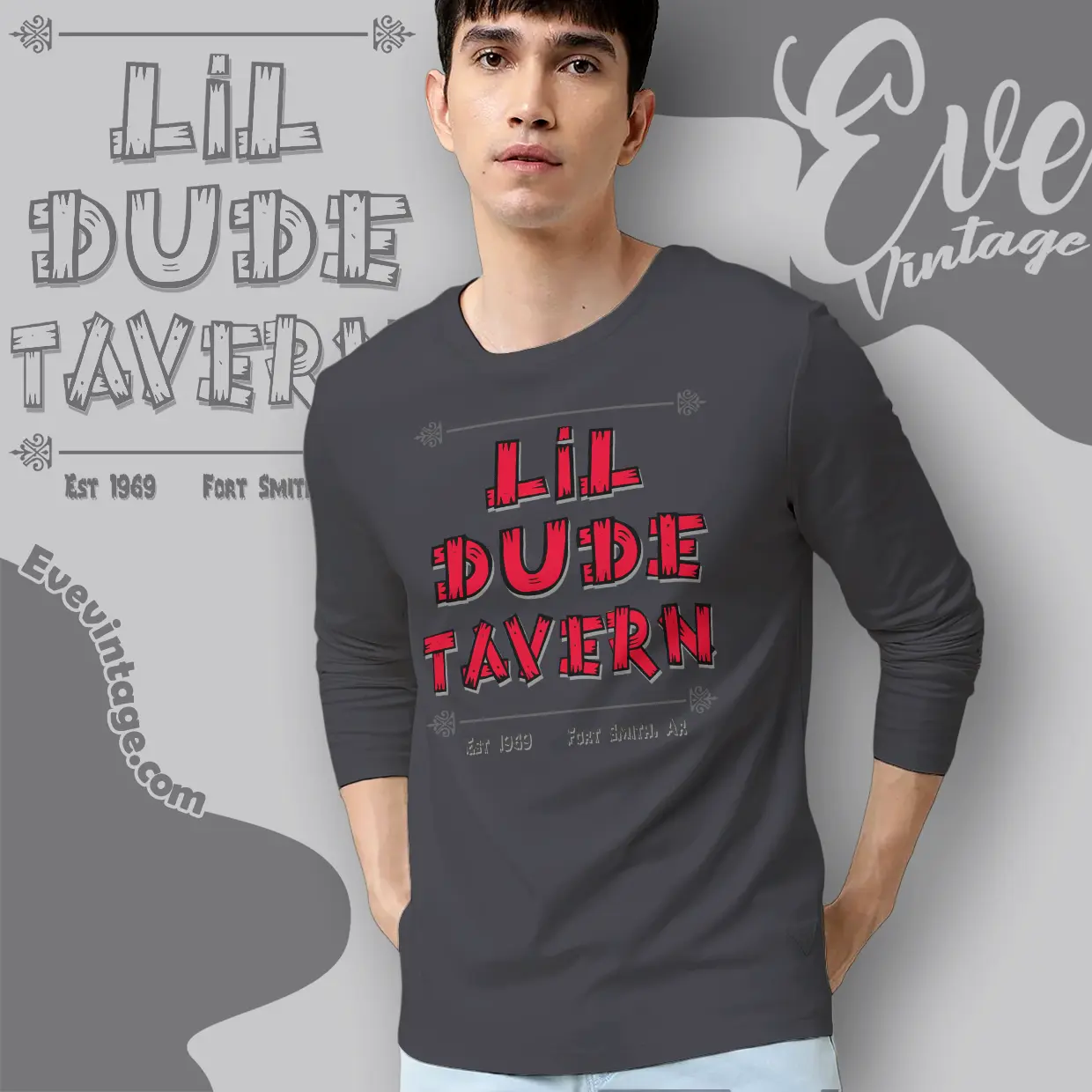 lil dude tavern shirt fort smith ar dive bar long sleeve tee lil dude tavern shirt fort smith ar dive bar long sleeve tee