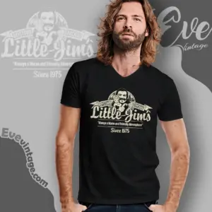 little jims tavern shirt chicago il dive bar v neck tshirt