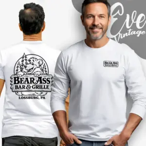 lossburg bear ass bar grille shirt pennsylvania dive bar long sleeve tee
