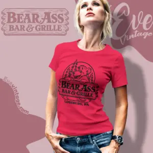 lossburg bear ass bar grille shirt pennsylvania dive bar women t shirt