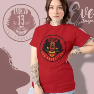 lucky 13 bar shirt san francisco dive bar women t shirt